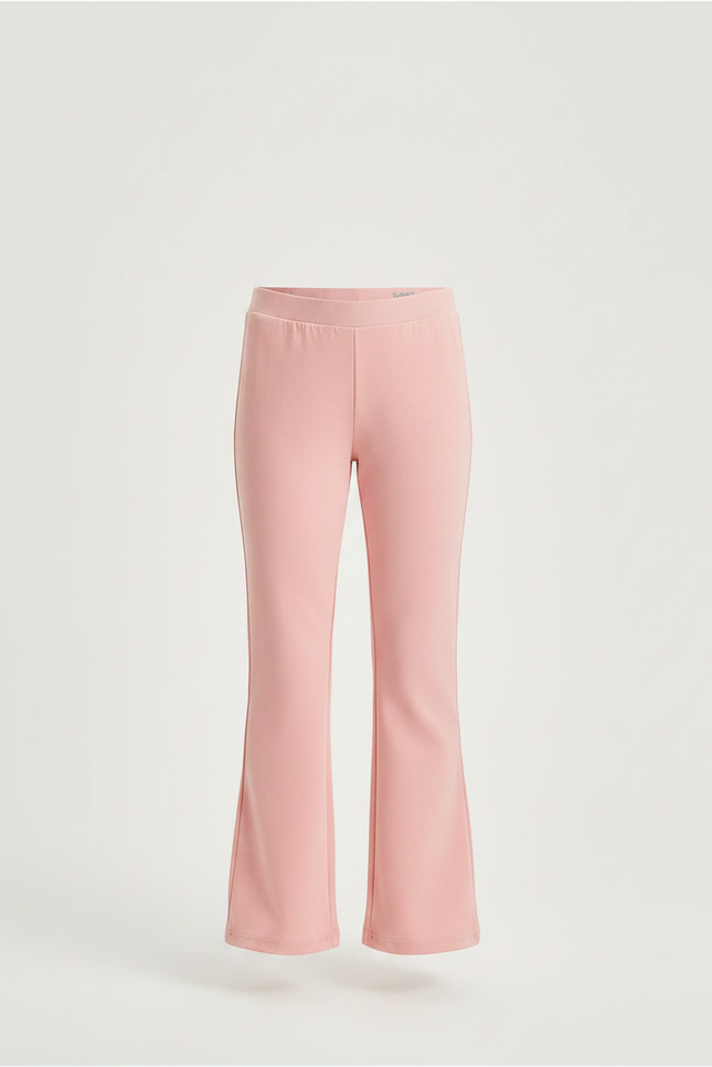 Pantalon Fluide Rose Évasé Confortable Stretch Fille - Polyester - vue 3