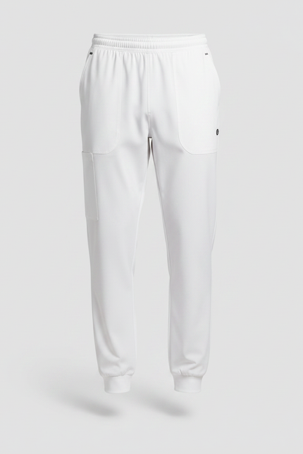 Pantalon Fluide Blanc Jogger Anti-plis Respirant Homme - Polyester - vue 3