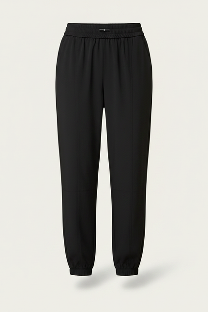 Pantalon Fluide Noir Sport Jogging Femme - Polyester - vue 3