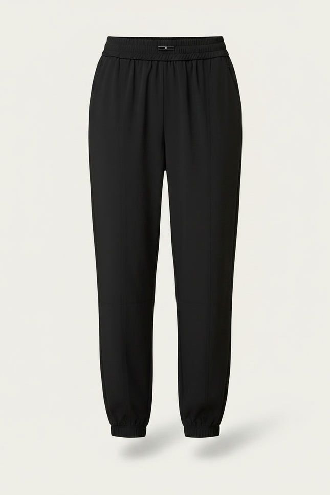Pantalon Fluide Noir Sport Jogging Femme - Polyester - vue 3