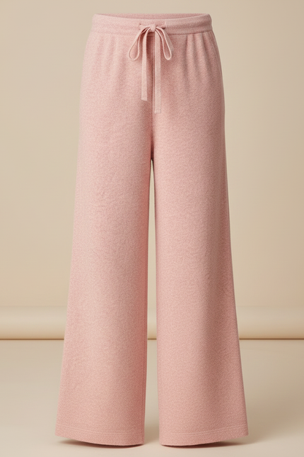 Pantalon Fluide Rose Maille Ample Confortable Enfant - vue 3
