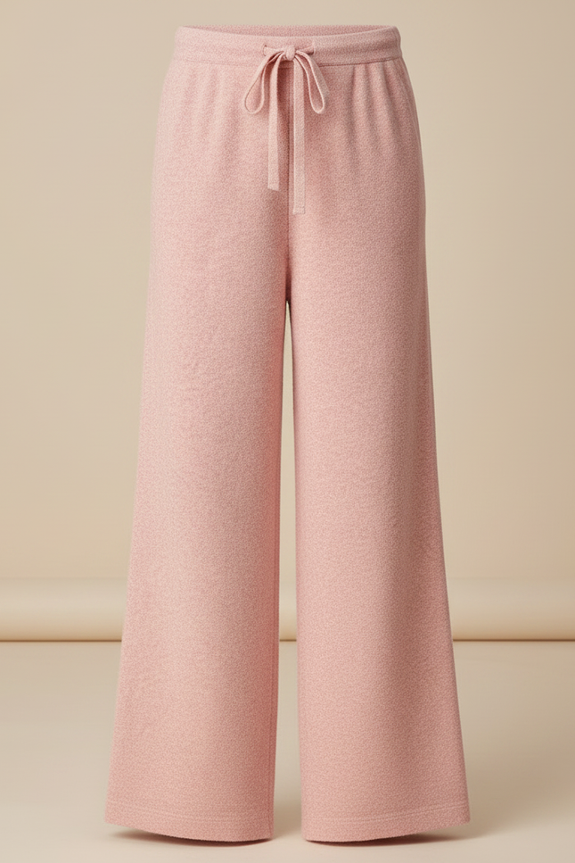 Pantalon Fluide Rose Maille Ample Confortable Enfant - vue 3