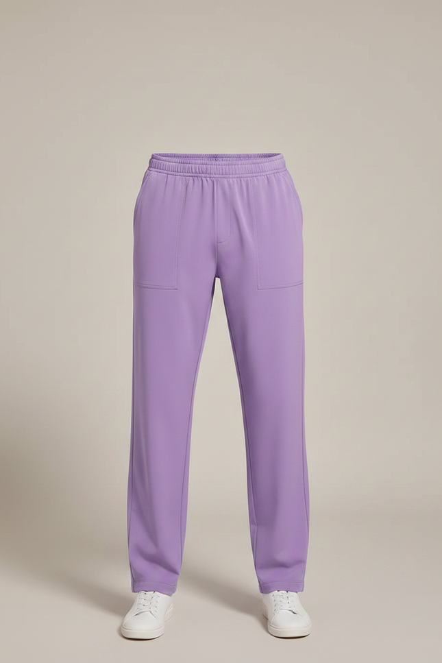 Pantalon Fluide Violet Ample Décontracté Homme - Polyester - vue 3