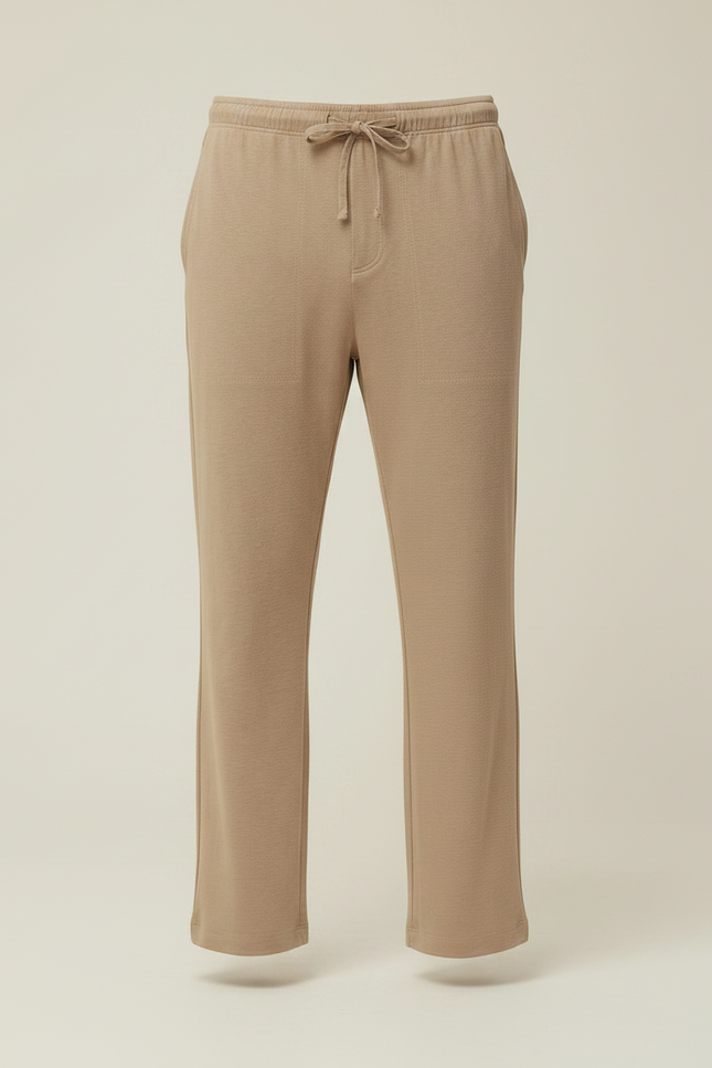 Pantalon Fluide Camel - Molleton - vue 3
