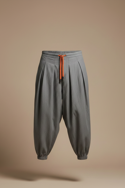 Pantalon Fluide Indien - Gris Lin - vue 3