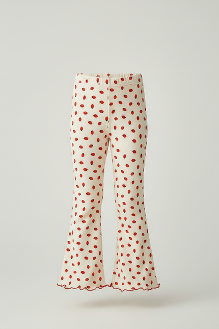 Pantalon Fluide Évasé Imprimé Fraises Enfant - Molleton - vue 3