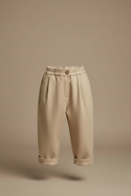 Pantalon Fluide Garcon - Beige Laine - vue 3
