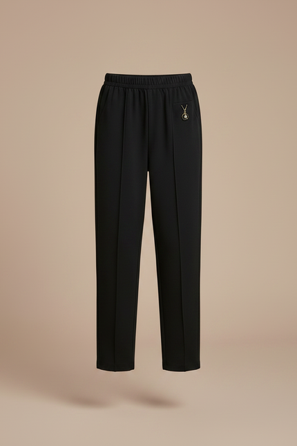 Pantalon Fluide Fille Noir Droit - Polyester - vue 3