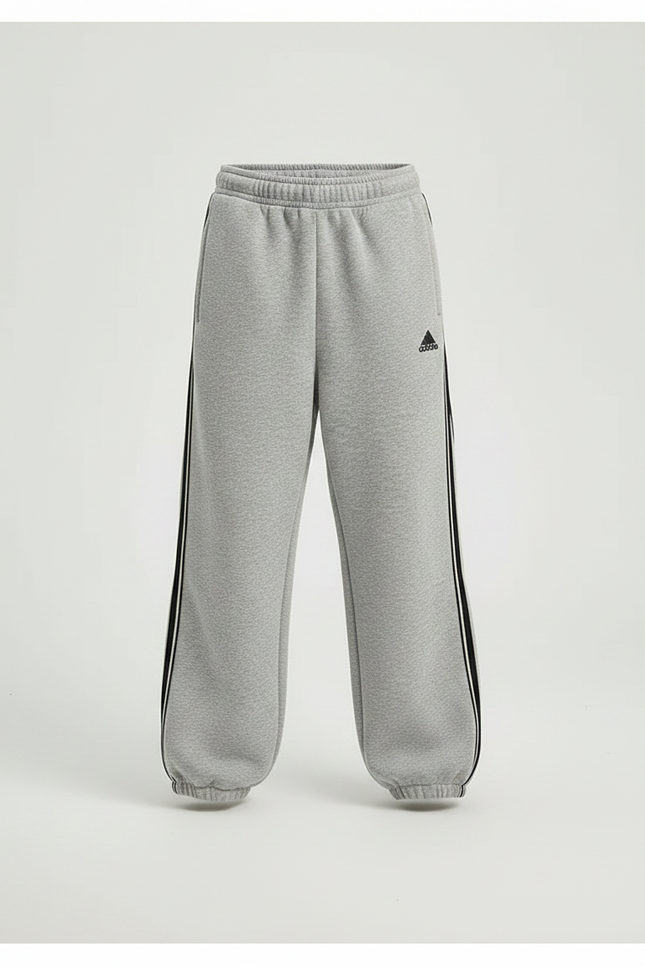 Pantalon Fluide Gris Ample Sport Décontracté Enfant - Molleton - vue 3