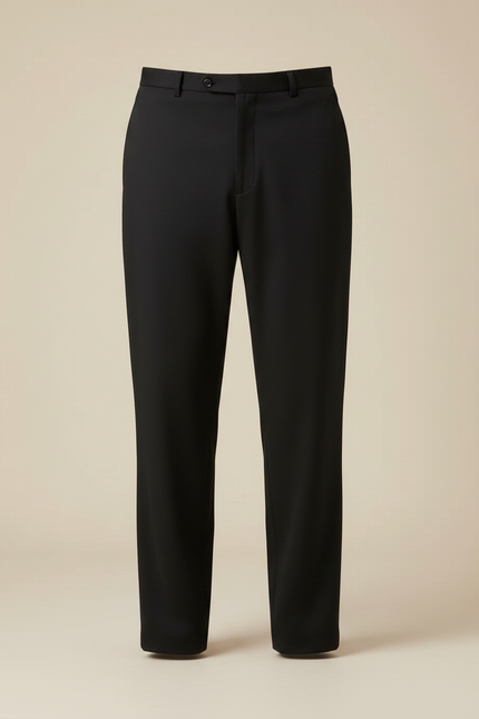 Pantalon Fluide Noir Ample Décontracté Homme Élégant - Polyester - vue 3