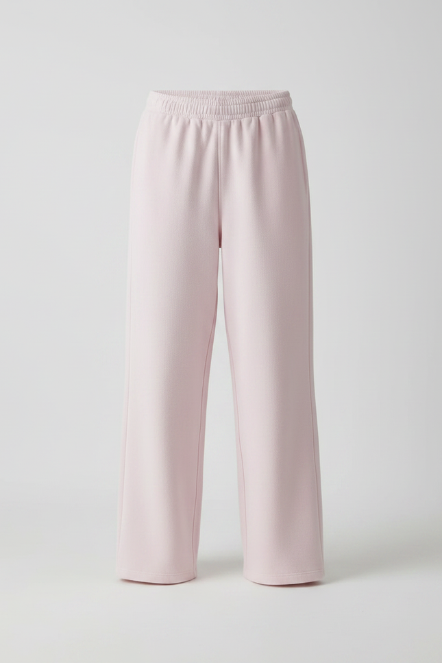 Pantalon Fluide Rose Ample Décontracté Confortable Femme - Molleton - vue 3