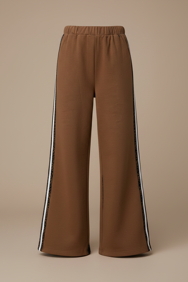 Pantalon Fluide Python - Marron Molleton - vue 3