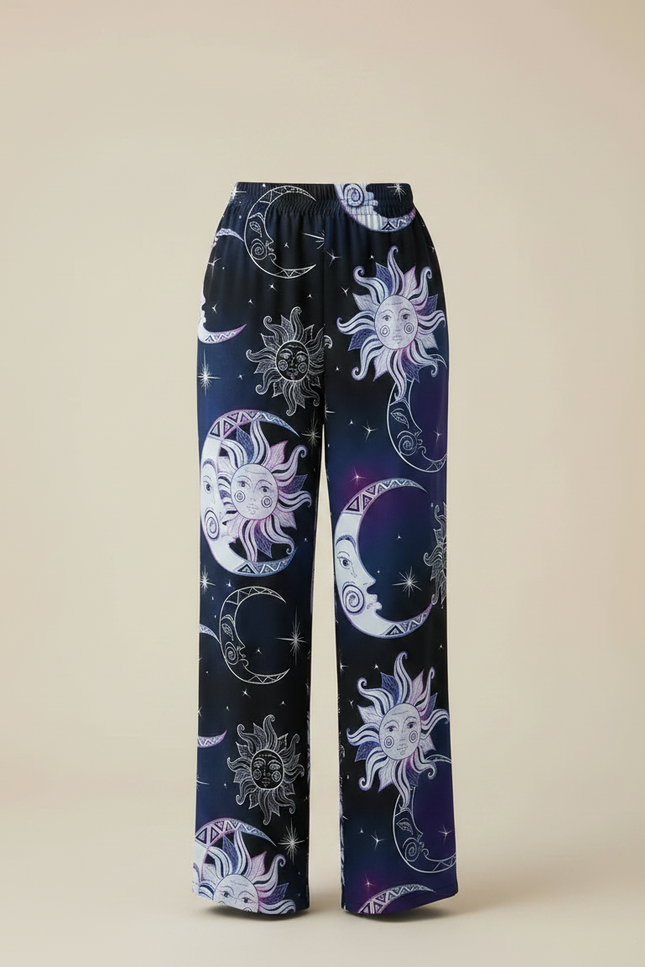 Pantalon Fluide Femme Imprimé Chic - Polyester - vue 3