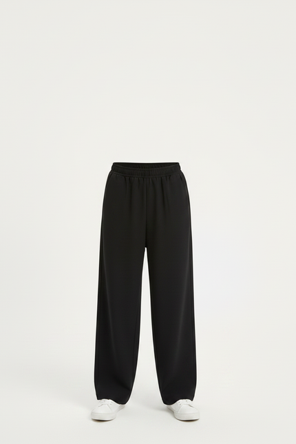 Pantalon Fluide Noir Ample Casual Enfant - Viscose - vue 3