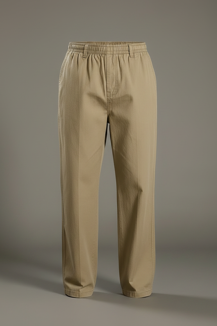 Pantalon Fluide Homme Beige - Gabardine - vue 3