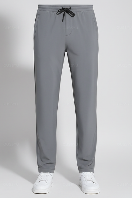 Pantalon Fluide Gris Décontracté Léger Sportif Homme - Polyester - vue 3