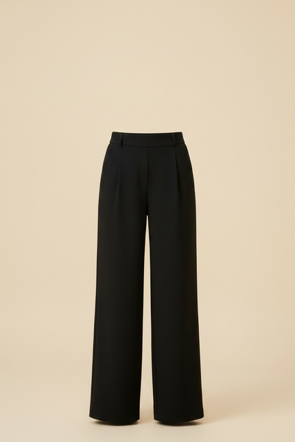 Pantalon Fluide Fille Noir Palazzo Viscose - vue 3