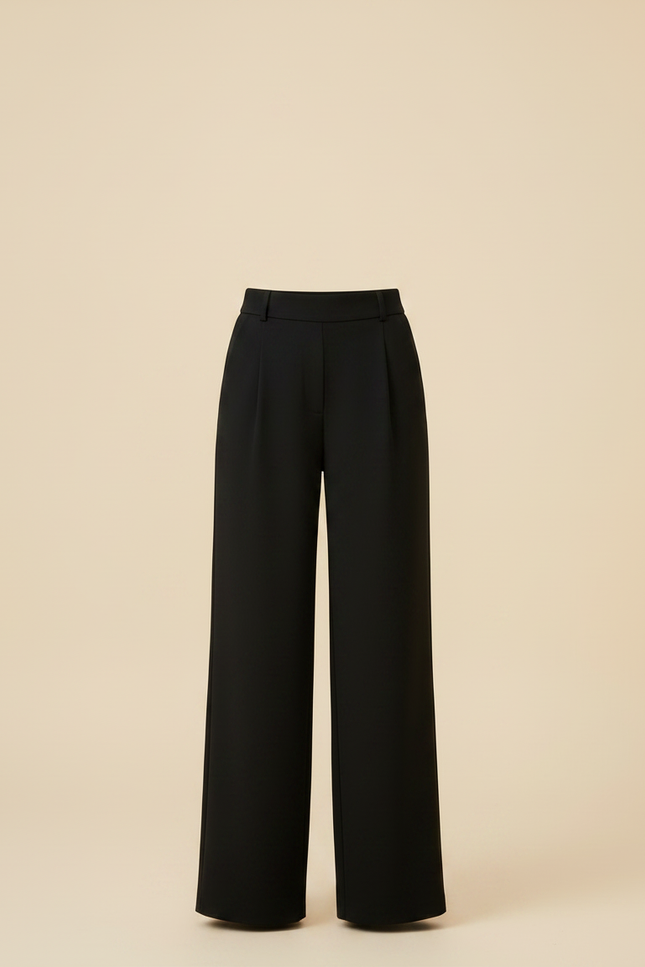 Pantalon Fluide Fille Noir Palazzo Viscose - vue 3