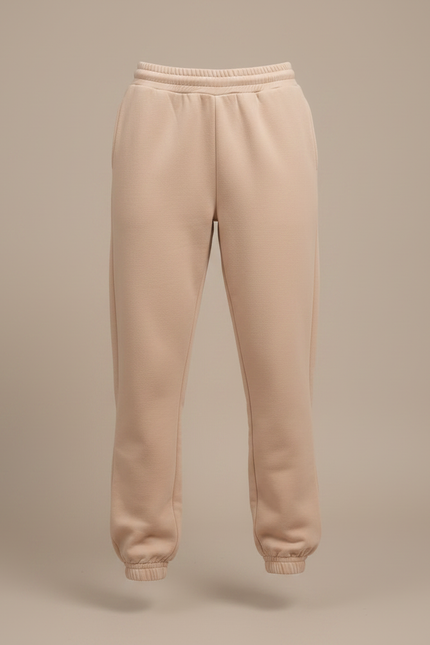 Pantalon Fluide Beige Cordon Ample Décontracté Sport - Molleton - vue 3