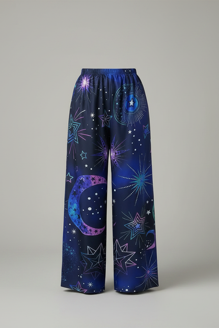 Pantalon Fluide Imprimé Grande Taille - Satin - vue 3