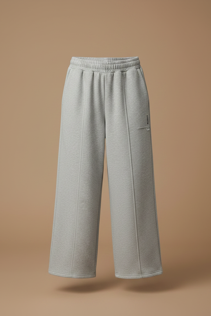 Pantalon Fluide Gris Ample Décontracté Enfant Confortable - Molleton - vue 3