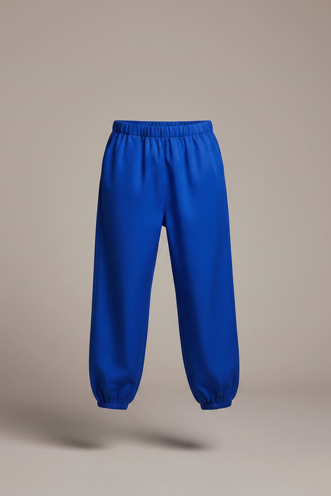Pantalon Fluide Bleu Royal Ample Satiné Enfant - vue 3
