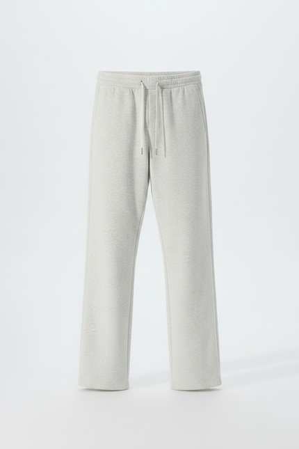 Pantalon Fluide Gris Ample Coton Homme Confortable - Molleton - vue 3