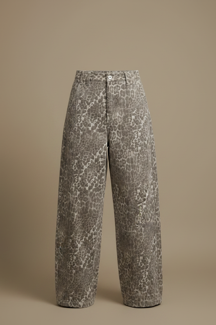 Pantalon Fluide Femme Leopard - Imprimé Jean - vue 3
