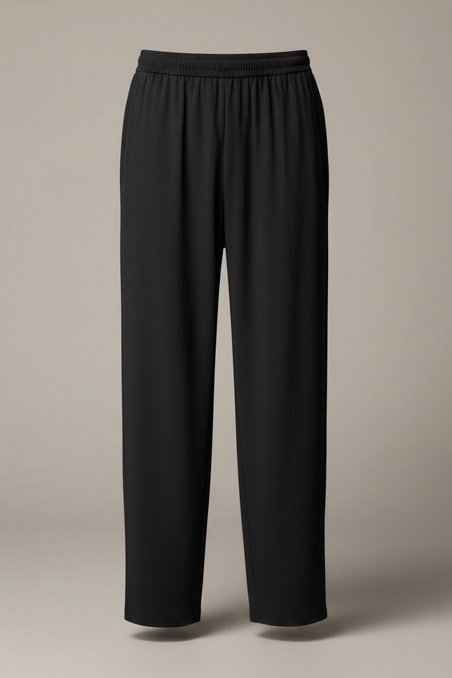 Pantalon Fluide Homme Noir Coupe Ample - Viscose - vue 3