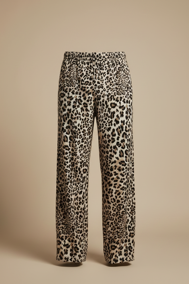 Pantalon Fluide Léopard Imprimé Ample Confortable Homme - Viscose - vue 3