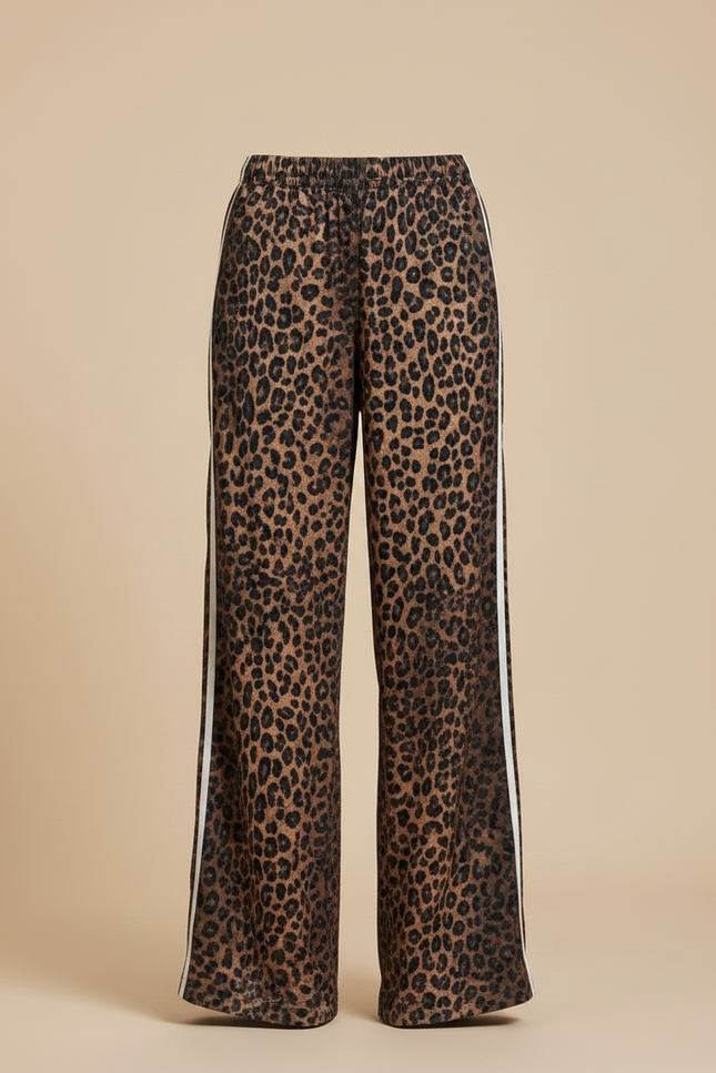 Pantalon Fluide Satin Leopard - Imprimé - vue 3