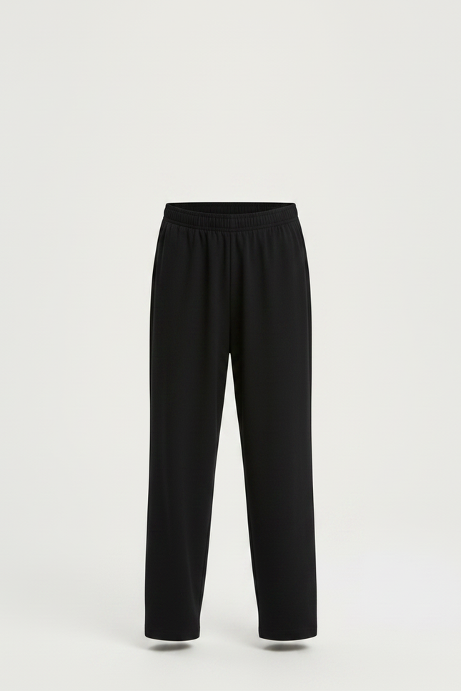 Pantalon Fluide Garçon Noir Coupe Ample Viscose - vue 3