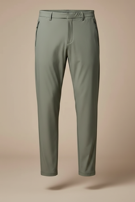 Pantalon Fluide Kaki Droit Décontracté Homme Cordon - Polyester - vue 3