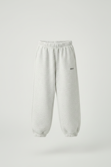 Pantalon Fluide Garçon Gris Coupe Ample Coton Mi-saison 2 - Molleton - vue 3