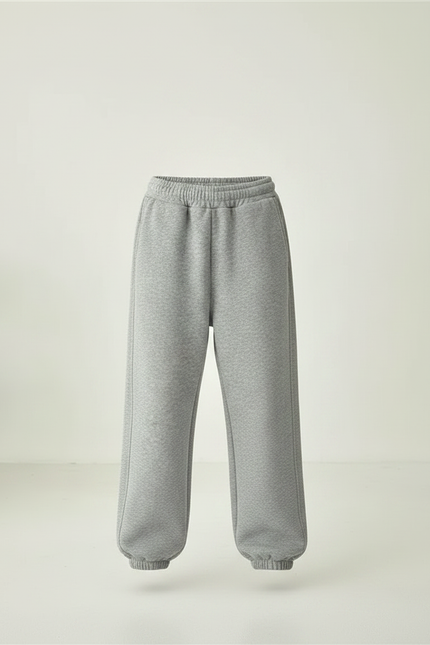 Pantalon Fluide Gris Ample Molletonné Décontracté Garçon - vue 3