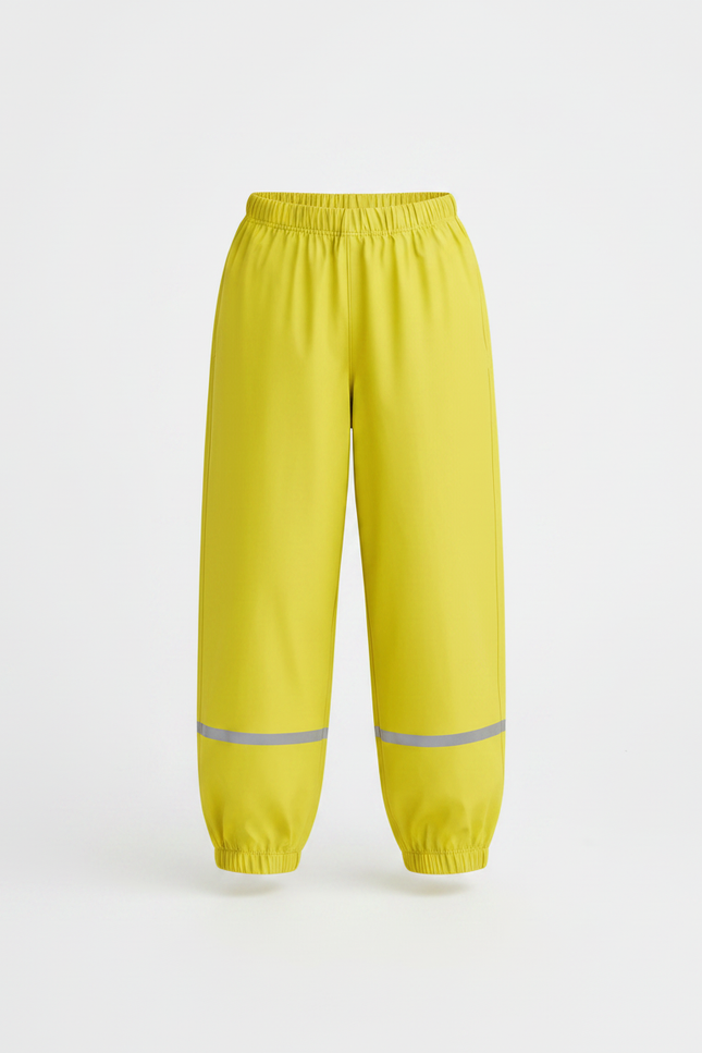 Pantalon Fluide Jaune Imperméable Réfléchissant Enfant - Polyester - vue 3