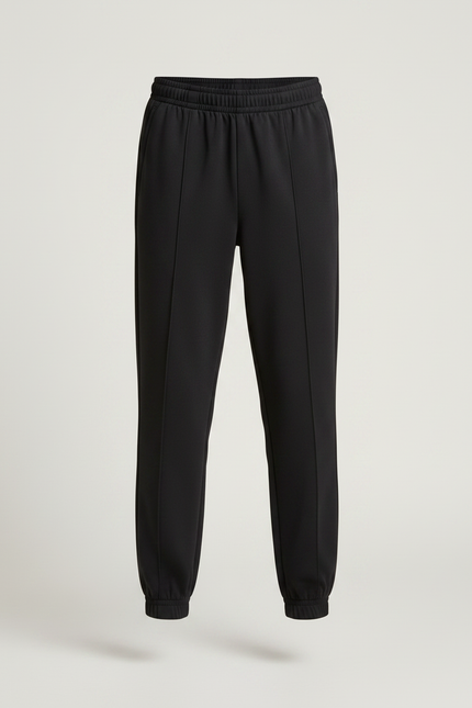 Pantalon Fluide Noir Cuffed Jogger Garçon Décontracté - Polyester - vue 3