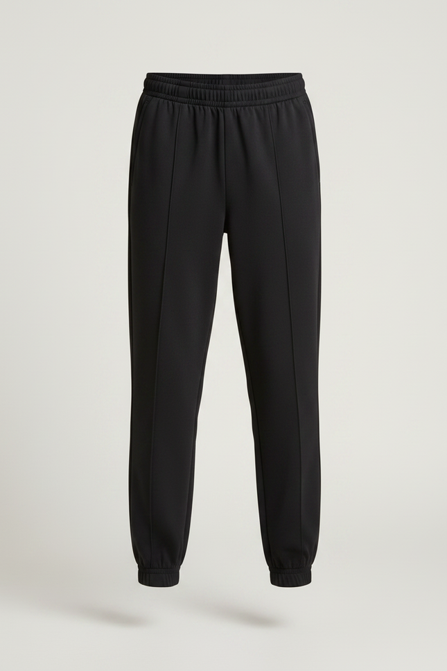 Pantalon Fluide Noir Cuffed Jogger Garçon Décontracté - Polyester - vue 3