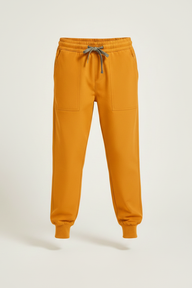 Pantalon Fluide Orange Ample Cordon Garçon - Coton - vue 3