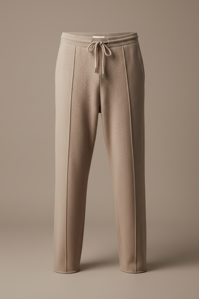 Pantalon Fluide Laine - Beige - vue 3