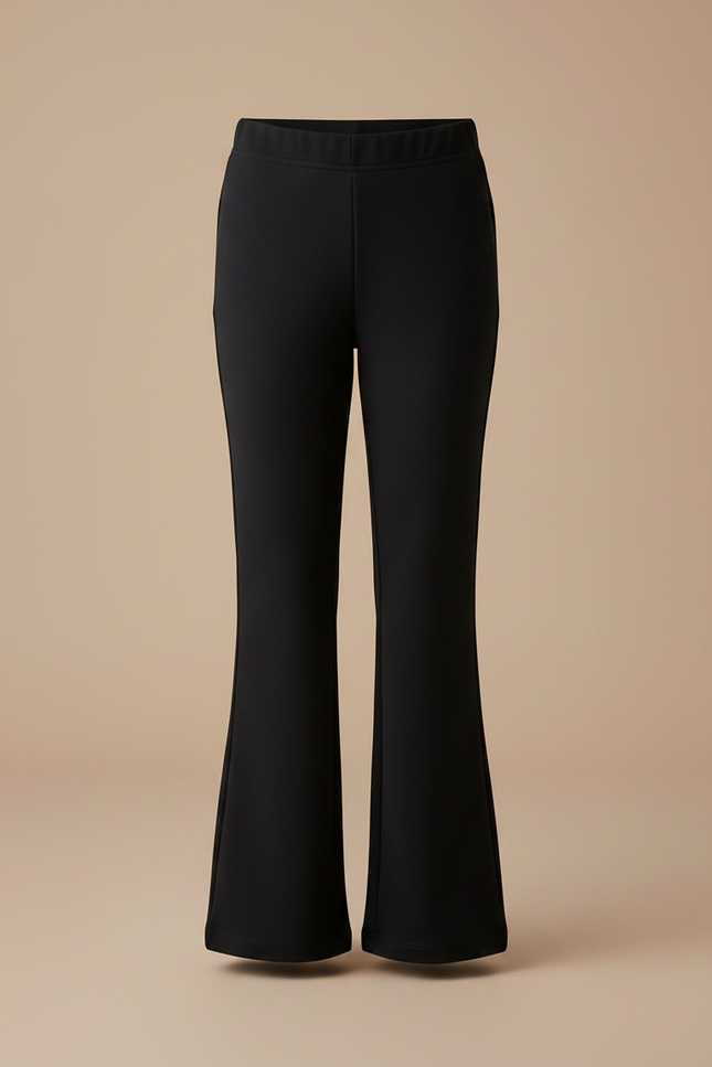 Pantalon Fluide Noir Évasé Confortable Enfant - Viscose - vue 3