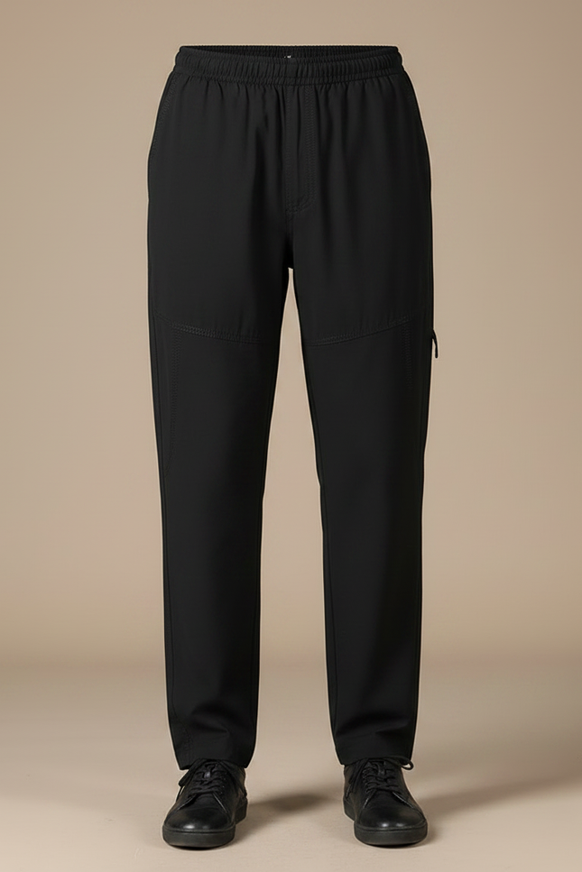 Pantalon Fluide Noir Ample Cargo Confortable Homme - Polyester - vue 3