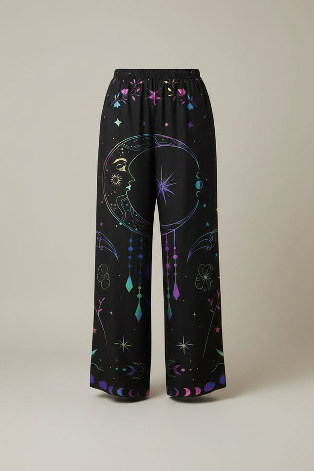 Pantalon Fluide Femme Imprimé Grande Taille - Satin - vue 3