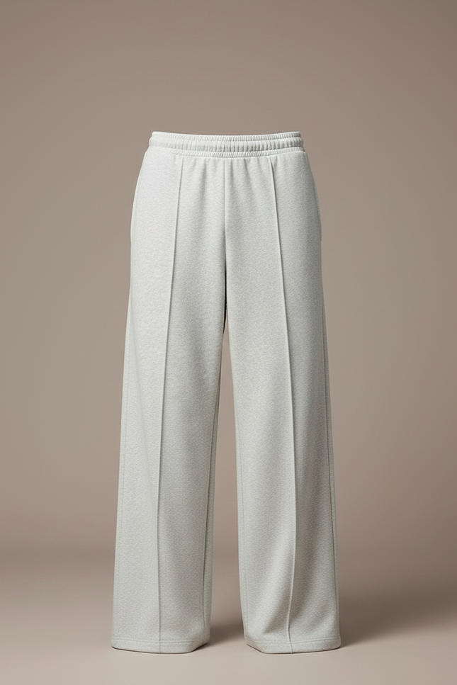 Pantalon Fluide Gris Ample Coton Sport Homme - Molleton - vue 3