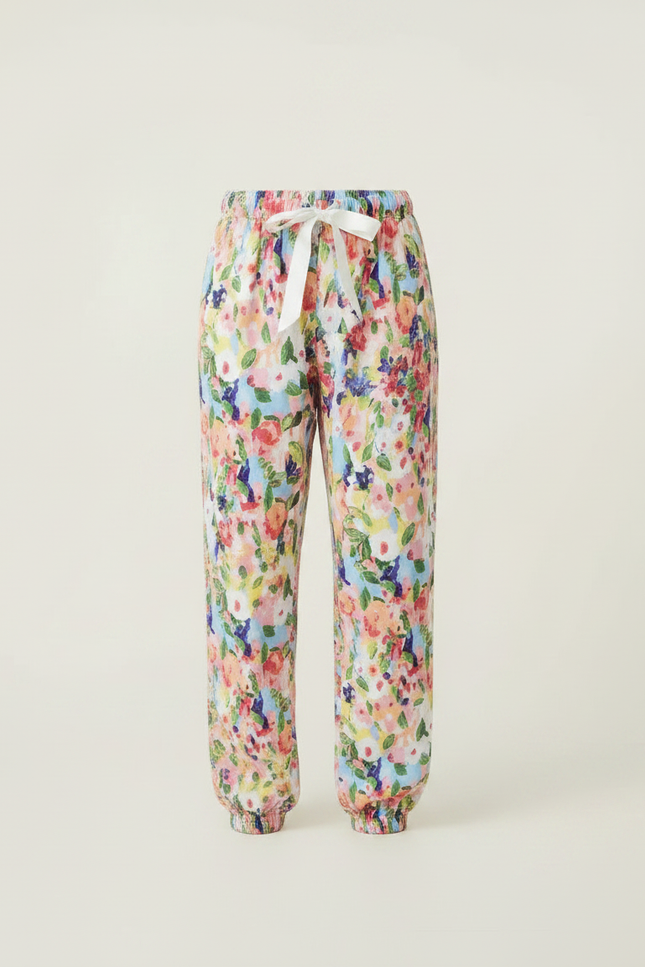 Pantalon Fluide Floral Multicolore Ample Viscose Enfant - vue 3