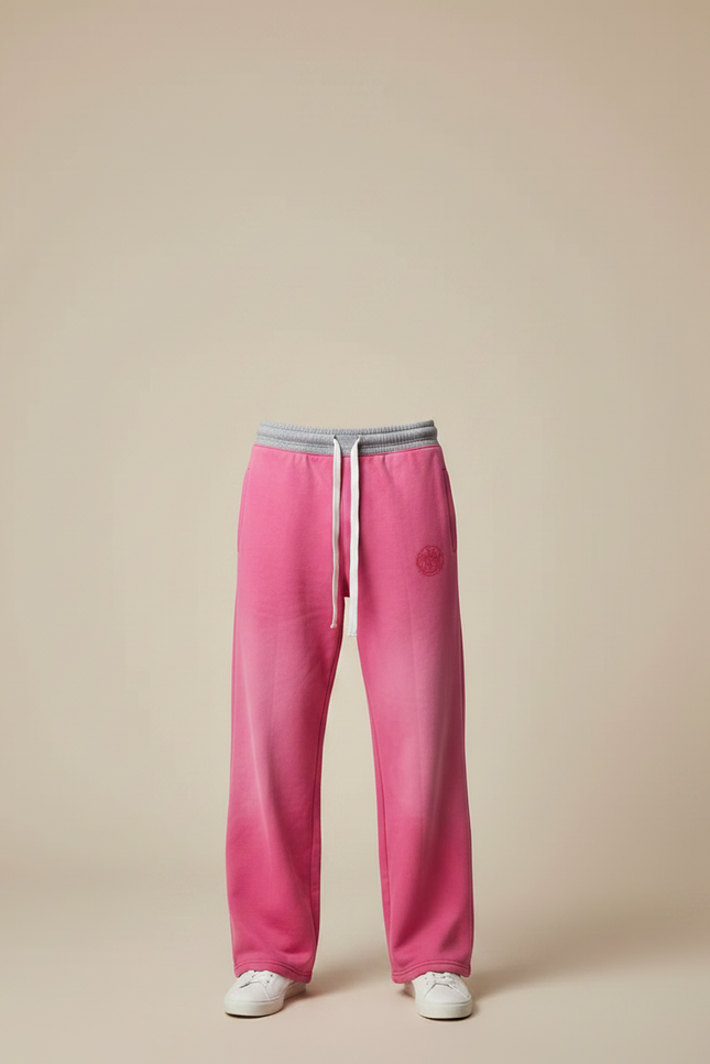 Pantalon Fluide Rose Ample Décontracté Coton Homme - Molleton - vue 3