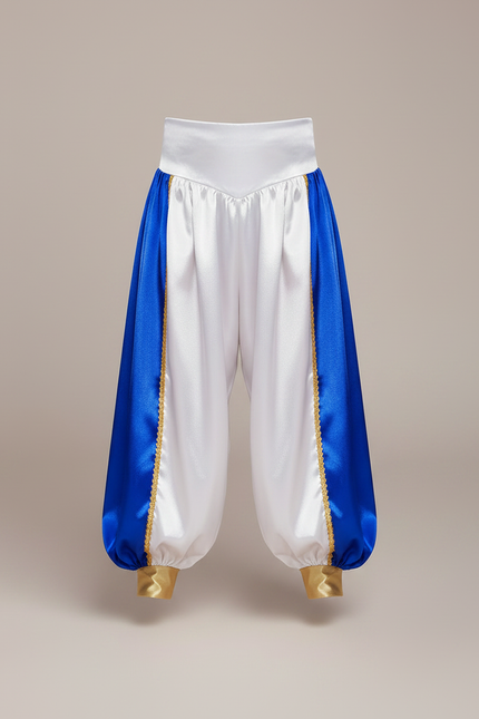 Pantalon Fluide Satiné Bicolore Ample Doré Enfant - Multicolore - vue 3