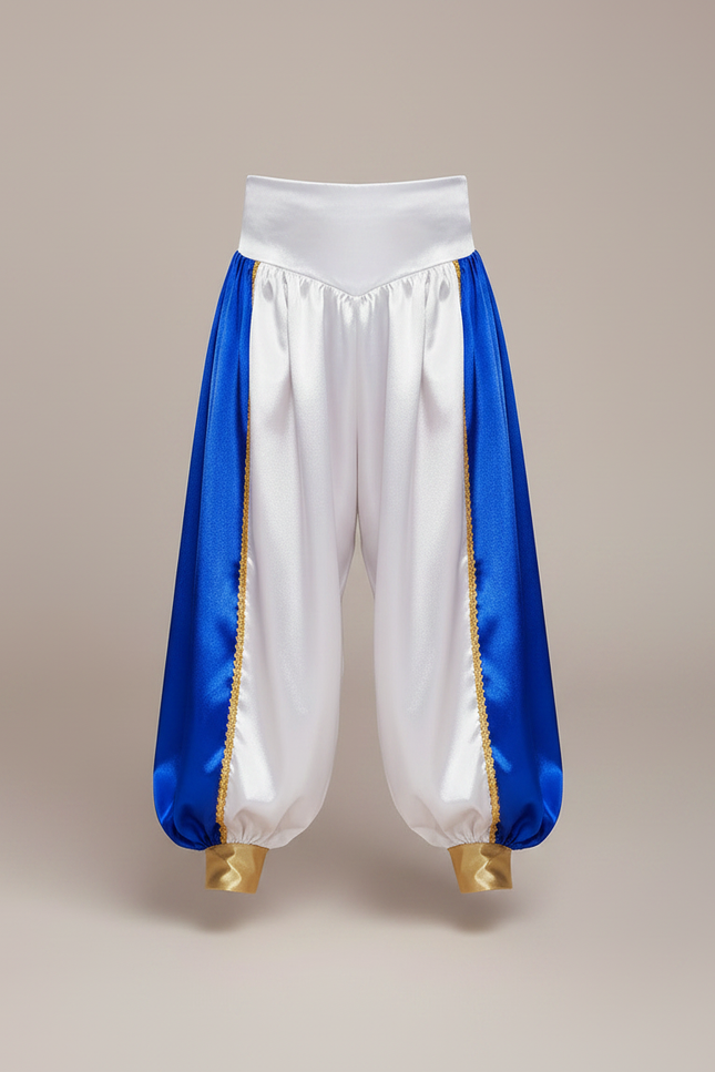 Pantalon Fluide Satiné Bicolore Ample Doré Enfant - Multicolore - vue 3