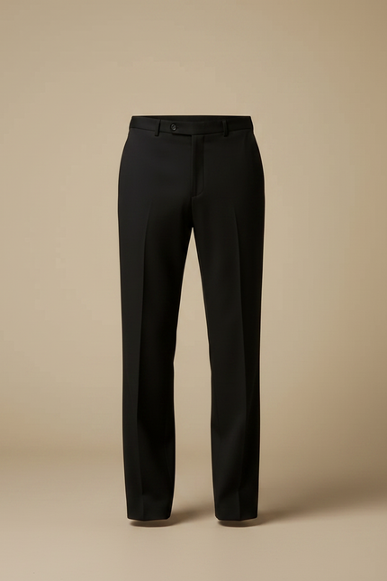 Pantalon Fluide Homme Noir Droit - Viscose - vue 3