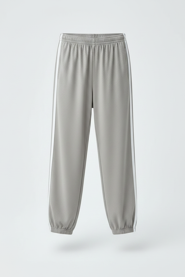 Pantalon Fluide Gris Ample Décontracté Sport Enfant - Molleton - vue 3